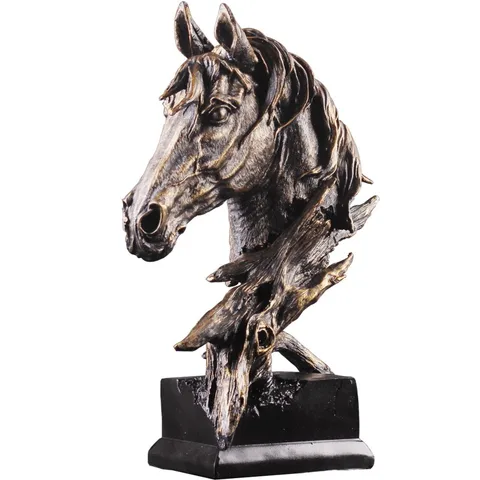 Sala de Desenho Cavalo Abstrato Estátua Escultura Artesanato Estatueta Casa Acessórios Decoração Escritório Arenito