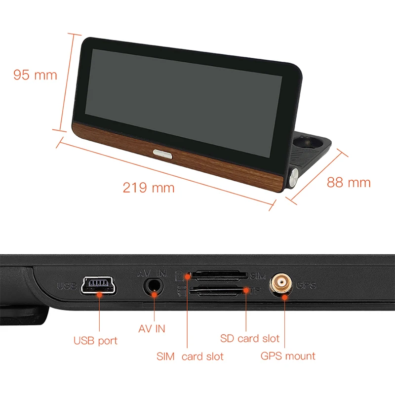 Видеорегистратор Full HD 1080P Android 5 1 GPS навигатор 8 дюймов 4G Wi Fi|Видеорегистраторы| |