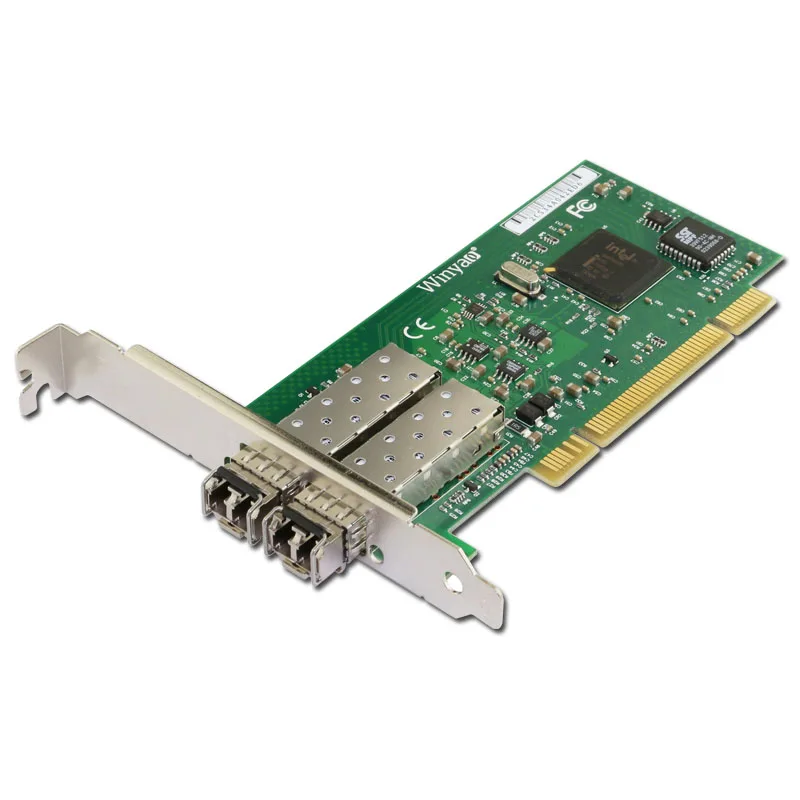 Winyao WY546DF SX PCI настольная гигабитная волоконная Lan Карта для 82546 PWLA8492MF Двухпортовая