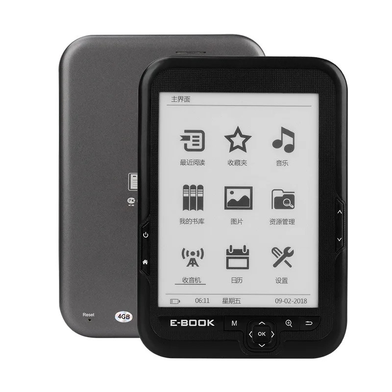 FB2 электронная книга читатель E ink 6 дюймов 800x600 EUPB MP3 e livros читалка|Электронные