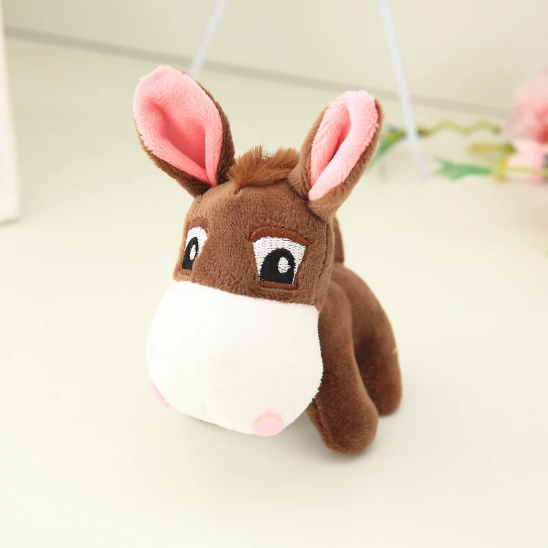10 см Kawaii маленький плюшевый Ослик Игрушки милый мини кулон мягкие животные Кукла