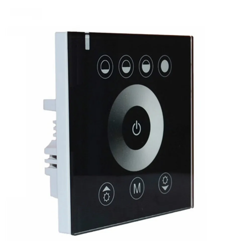 

Single color LED Touching Panel LED Dimmer DC12V-24V Switch power Led controller dimmer switch White black zigbee For LED Strip