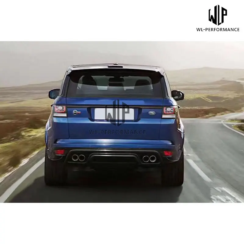 Высокое Качество PP Неокрашенный Комплект кузова переднего бампера заднего бампера боковые юбки круглые брови для Range Rover Sport 14-17