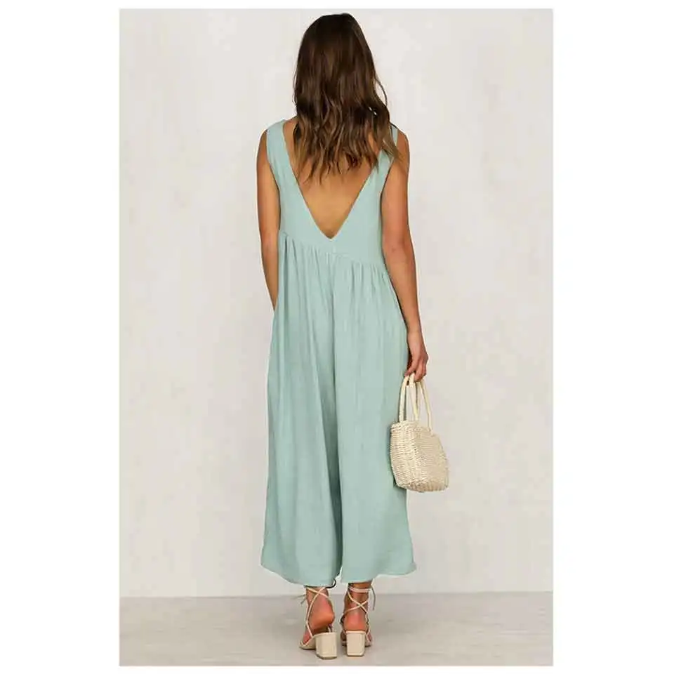 Casual Jumpsuit Women Clothing 2019 Long Sleeve Office Ladies Belted Jumpsuits 1 (3)