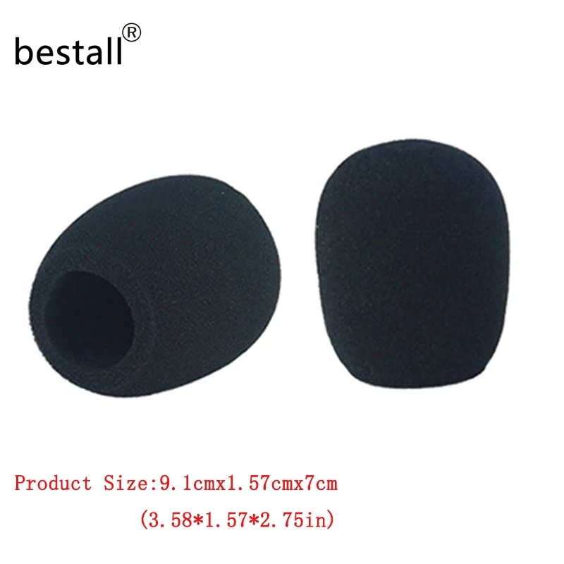 

9.1x4x7cm On Stage Foam Ball-Type Mic Anti Saliva Windscreen Anti saliva windshield For Microphones