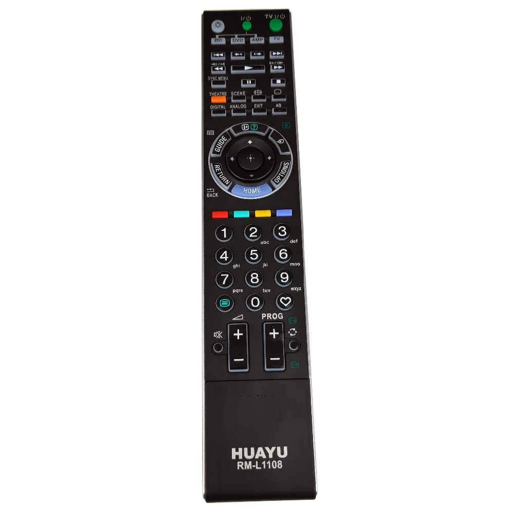 

New RM-L1108 Remote Control for Sony BRAVIA W/XBR/ Series LCD Television with backlit KLV-52W300A KDL-40W3000 RM-GA017 RM-YD017