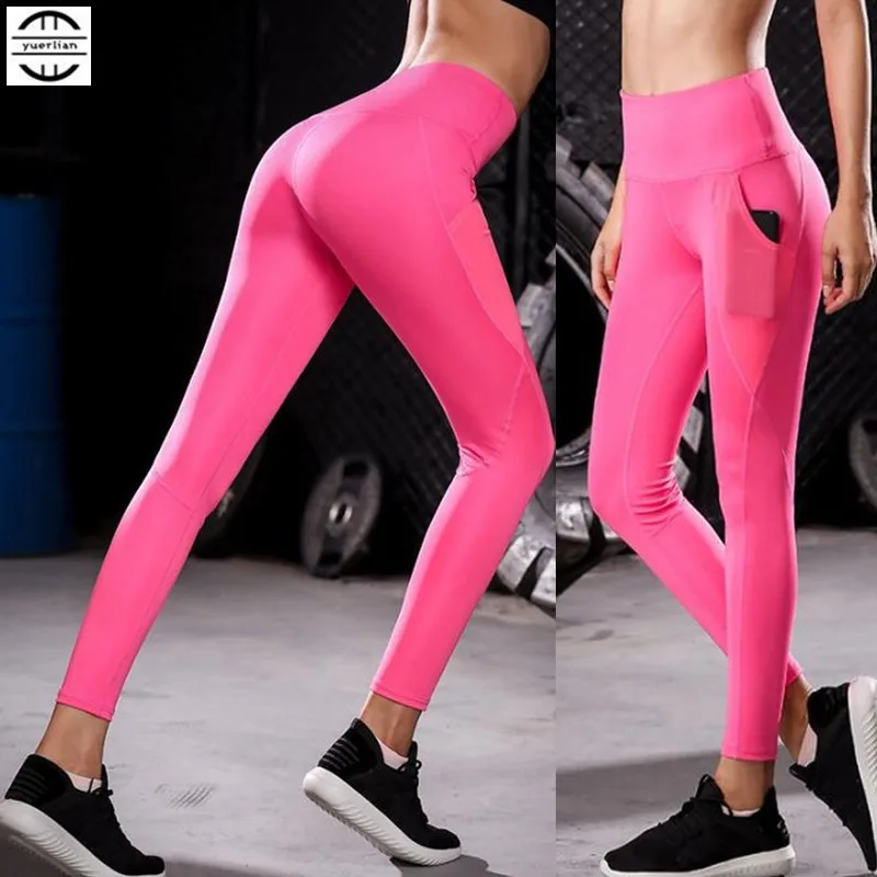 

Women&Girl Shapers Exercise Fitness Long Pants Quick-dry Elastic Slim Compression High Waist Raise Hip Bottoming Tight Trousers