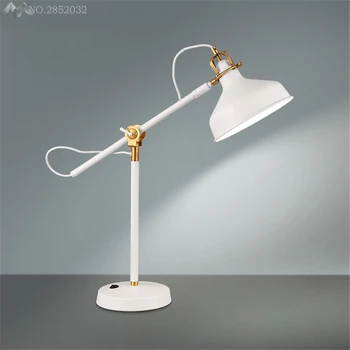

Nordic Modern simple Table lamp,wrought iron lamp holderbedside reading lamp bedroom/study/office desk lamp light LED bulb E27