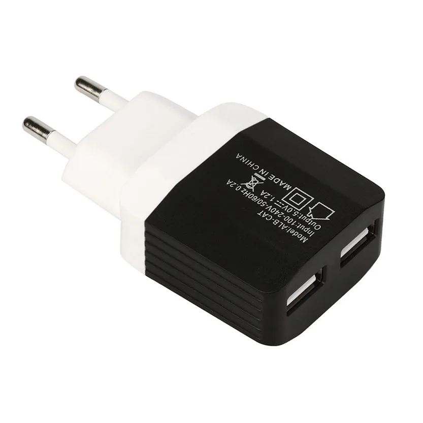 Binmer Новый светодиодный USB 2 порта для домашнего путешествия двойной порт AC