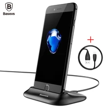 Baseus Brand Desktop Docking Usb Charger For iPhone Sync Data Desktop Charging Dock Station For iPhone 5 SE 6 7 Plus