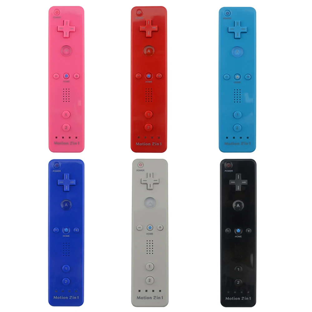 10 Pezzi Molto 2 In 1 Integrato Motion Plus Remote Controller Gamepad Per Wii Console Game