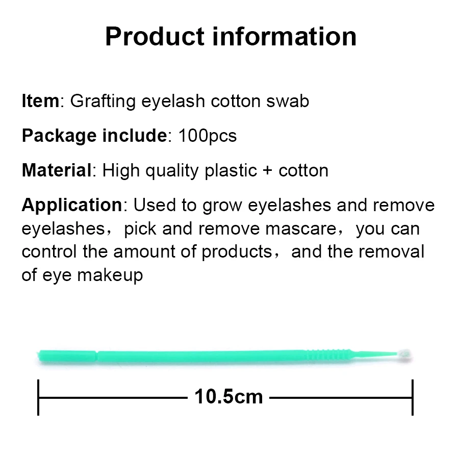 Eyewin 100 шт/упак. прочная микро одноразовая кисть для удаления ресниц тушь Микро