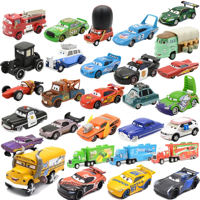 Дисней Pixar тачки 3 Diecasts игрушечный транспорт мисс фриттер Молния Маккуин Джексон шторм Круз Рамирез металлическая модель автомобиля детская игрушка подарок