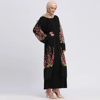 

Abaya Dubai Islam Kaftan Mesh Cardigan Muslim Hijab Dress Saudi Arabia Qatar Turkish Caftan Abayas For Women Islamic Clothing