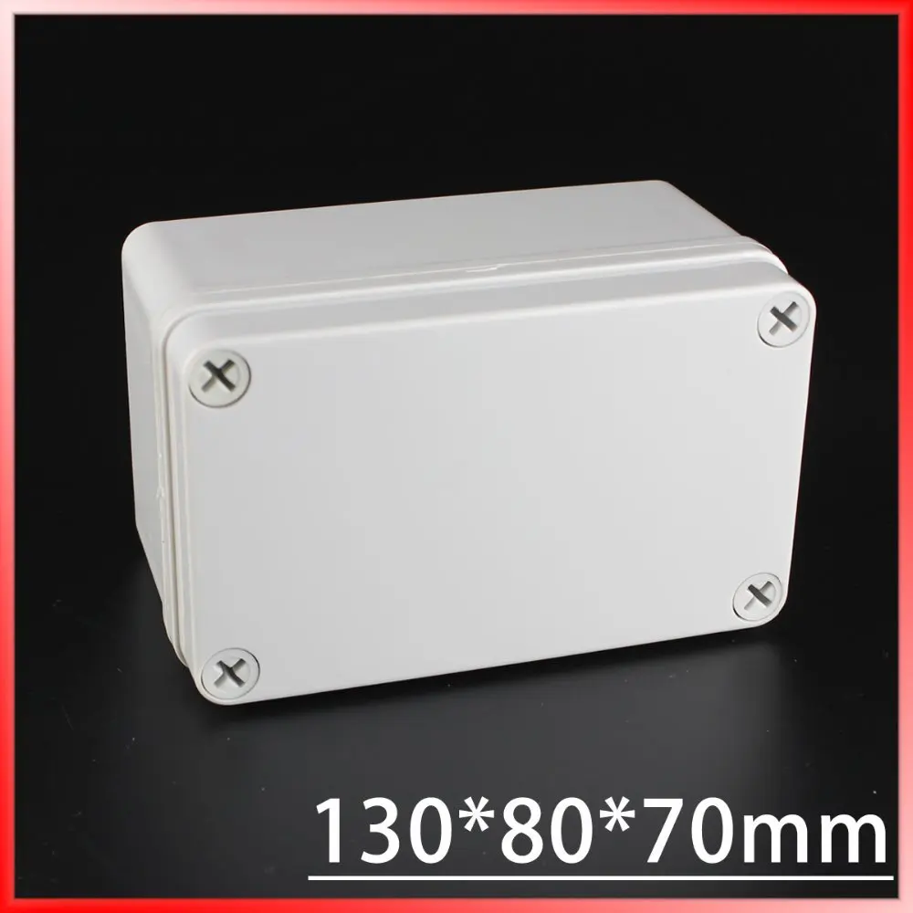 

130*80*70MM IP67 Waterproof Plastic Electronic Project Box w/ Fix Hanger Plastic Waterproof Enclosure Box Housing Meter Box