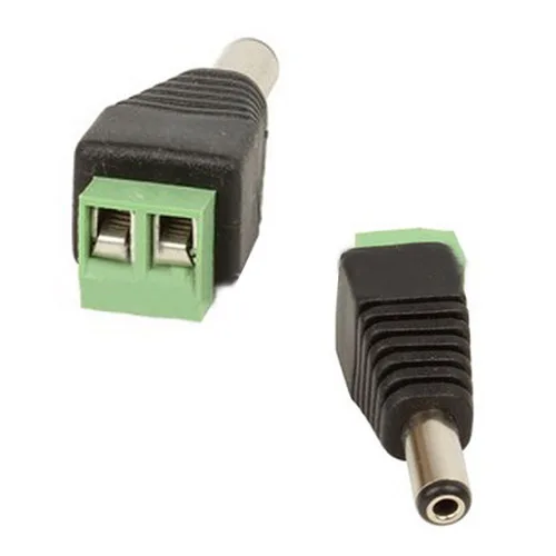 

5 Packs 20 x Surveillance cameras DC 2.1x5.5mm Male jack Adapter