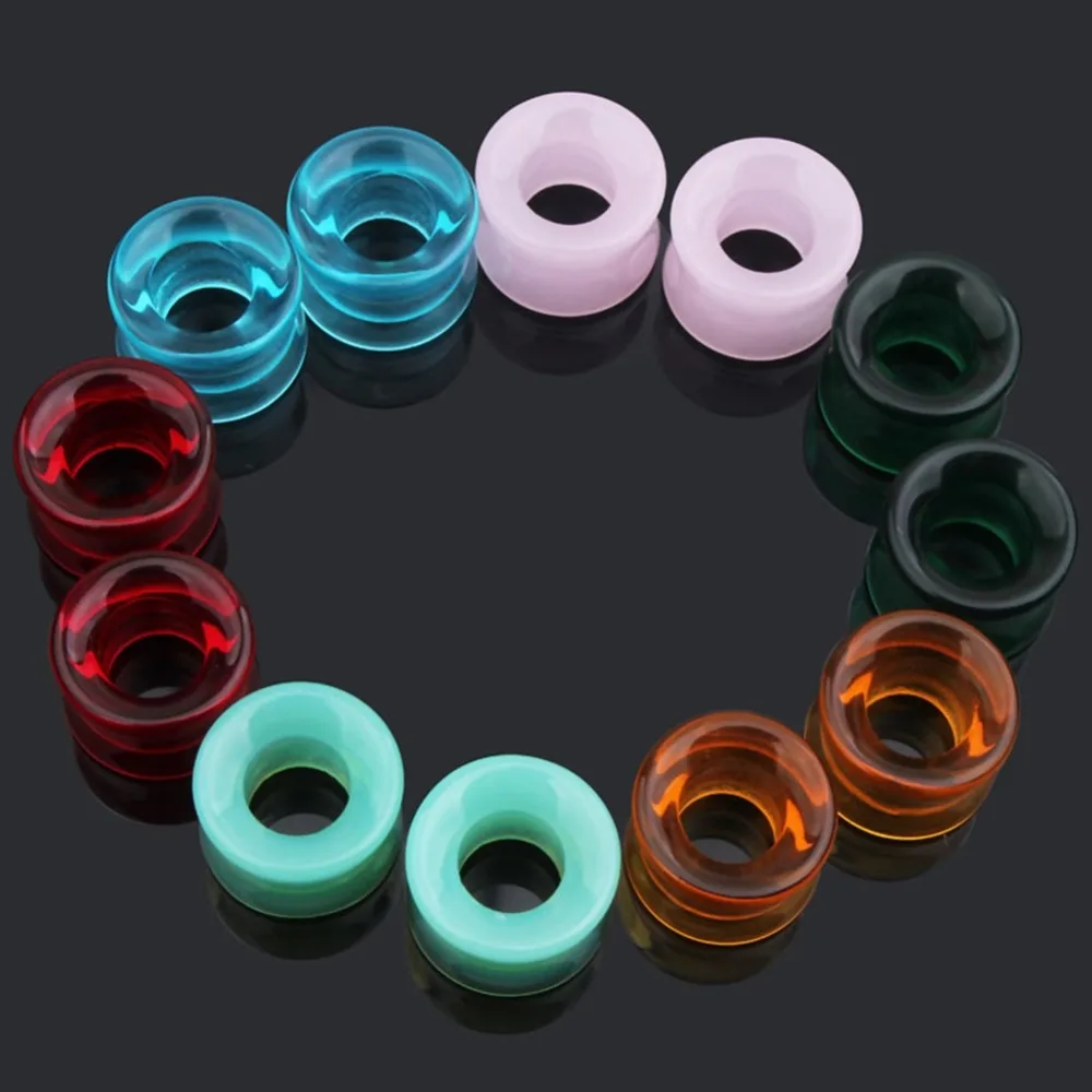 Buy Sexy 2pcs/Pair Smooth Glass Ear Plugs Expansion