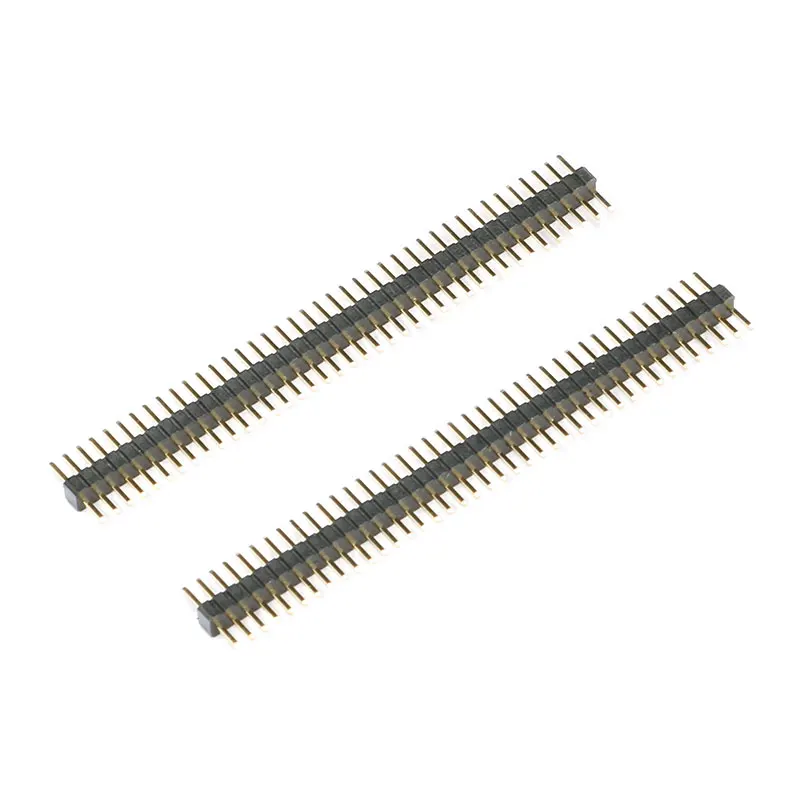 10 шт. 5 пар 40 Pin 1x40 Однорядный мужской и женский 1,27 ломаемый контактный разъем PCB JST разъем полосы для Arduino черный