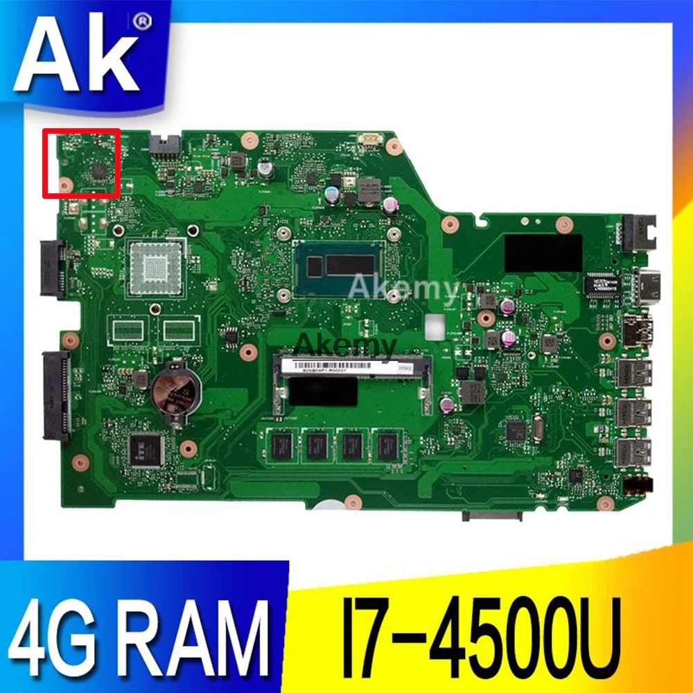 AK X751LA материнская плата для ноутбука For Asus X751LAB X751LD X751L X751 тест оригинальная 4G RAM I7