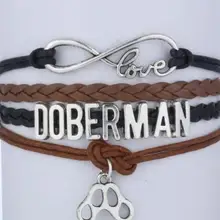 1 шт. бесконечно ручная работа браслет. металл очарование, воск шнур, кожаный браслет, модный драгоценный браслет Индивидуальный заказ 4109