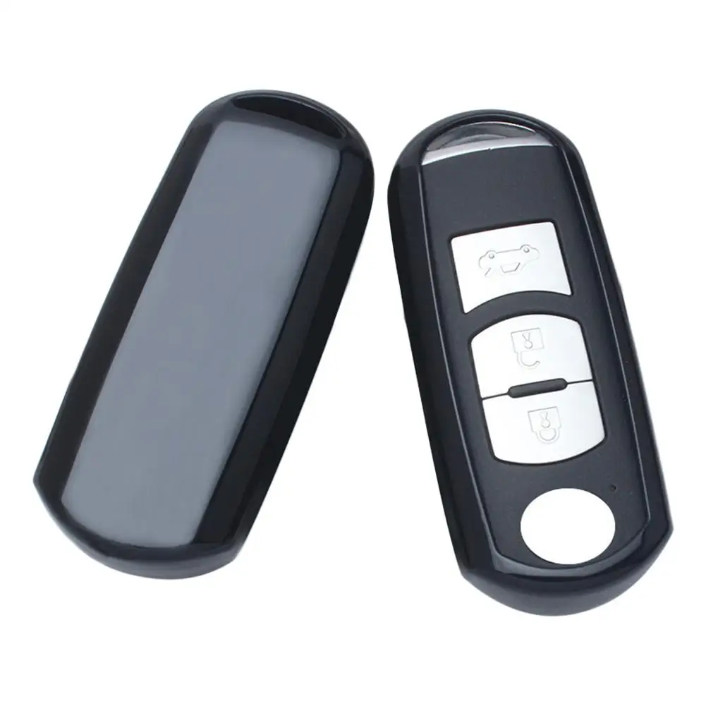 Стиль 1 шт. автомобиль оболочка для Smart ключа чехол для ключей на сумку, чехол для Mazda 3 6 CX5 CX7 323 626 Familia аксессуары Портативный кошелек для ключей