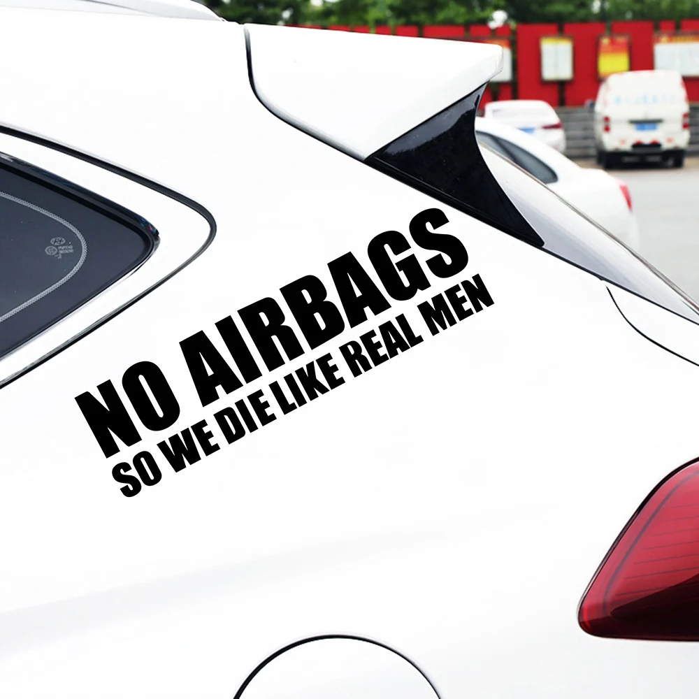 Rylybons Car Sticker LIKE REAL MEN Funny Car Bumper