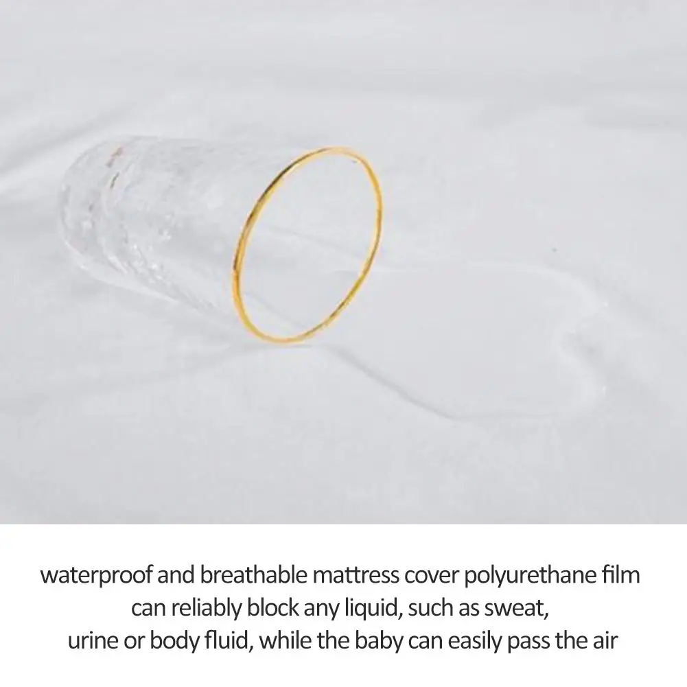 1 шт. четырехугловой водонепроницаемый наматрасник Роскошная махровая ткань матрас защитная простыня на эластичном анти-клещи матрас