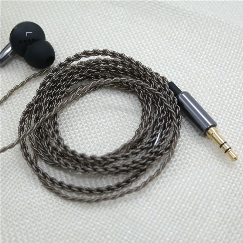 DIY MMCX интерфейс DD динамические Hi Fi наушники вкладыши с покрытием Серебряный Mmcx