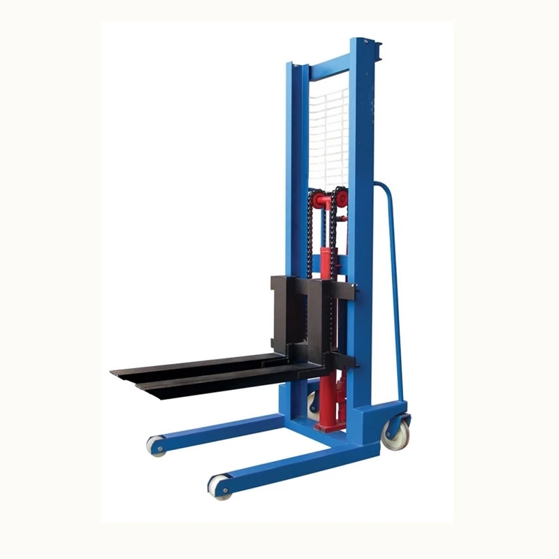 Used Hand Manual Pallet Operated Stacker Hydraulic Forklift Truck Price