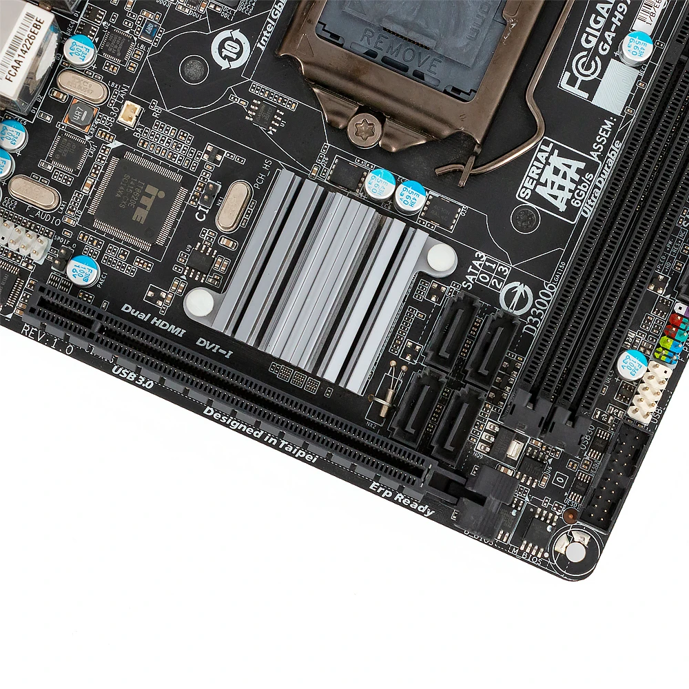 Gigabyte GA-H97N-WIFI Desktop Motherboard H97N-WIFI H97 LGA 1150 Core i7 i5 i3 DDR3 16G SATA3 USB3.0 DVI HDMI Mini-ITX