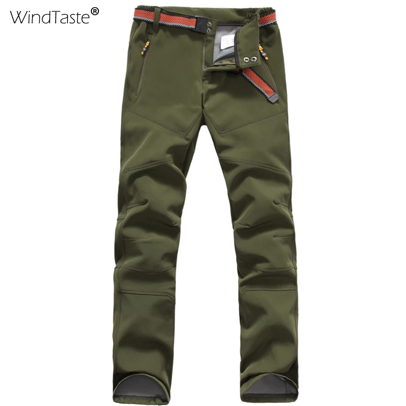 WindTaste женские Зимние флисовые штаны из флиса уличные ветрозащитные