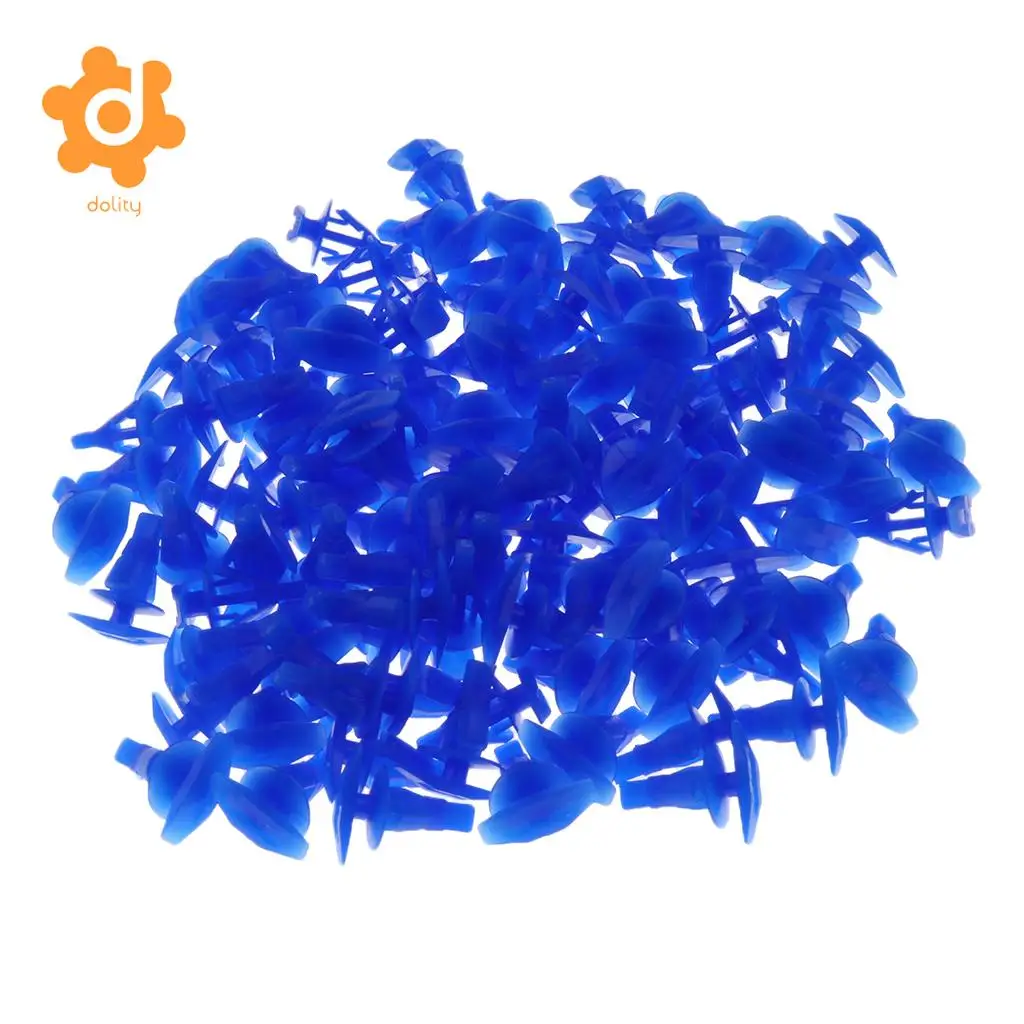 dolity 100 Pieces Car Door Sealing Strip Trim Panel Rivet Fastener 7.8mm Hole