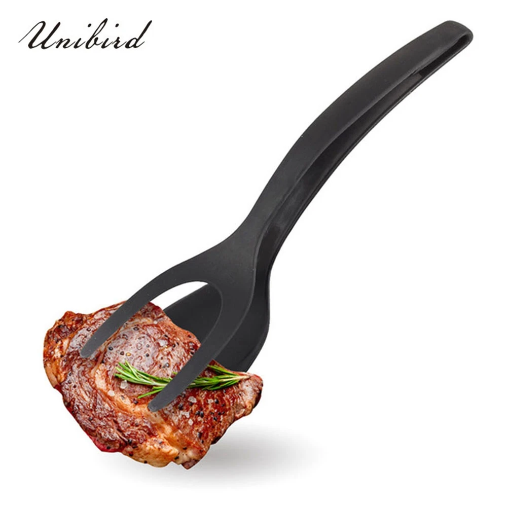 

Unibird Silicone Egg Spatula Pancake Turner Pie Servers+Tweezers 2 in 1 Pancake Making Easy Baking Cook Shovel Kitchen Utensils