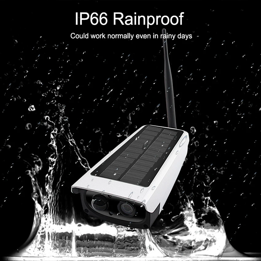  Smar Outdoor Waterproof Security Solar Camera 1080P Wifi Wireless IP Camera Mobile Phone Remote Con