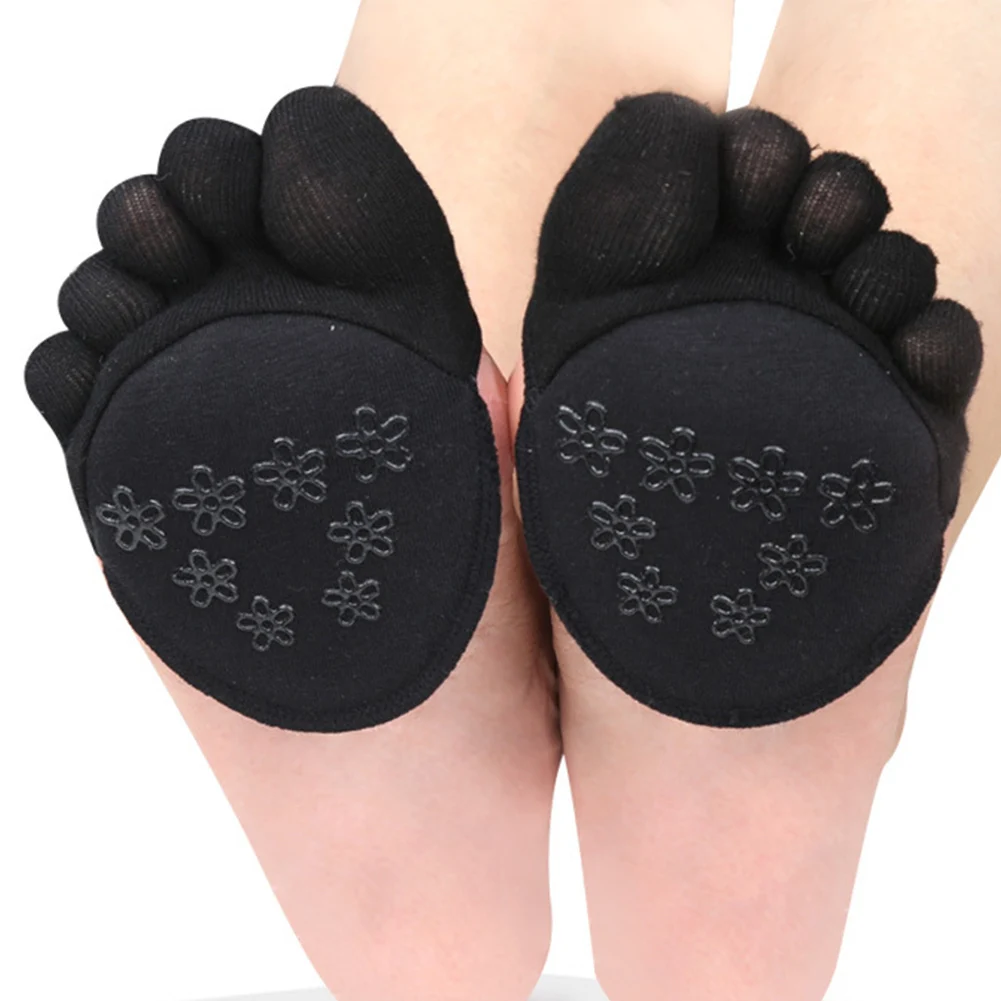 

Cotton Half Toe Socks High Heel Invisible Socks Insoles Cushion Metatarsal Forefoot Pads