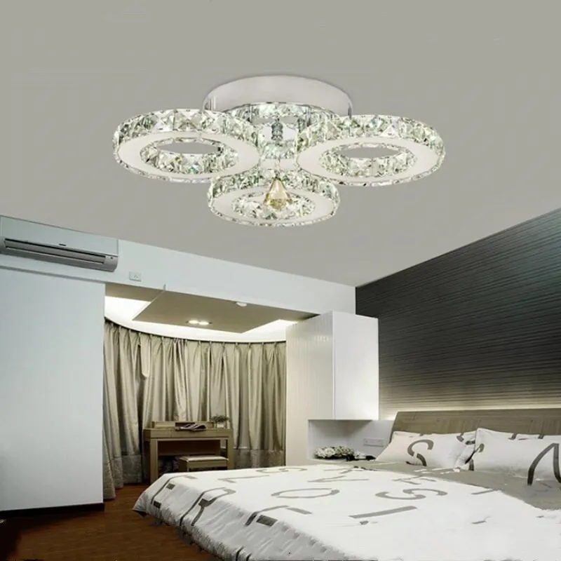 Современный светодиодный потолочный светильник, хрустальная люстра, подвесной светильник Lamparas De Techo lustre Luminaria Abajur, потолочные лампы, светильник для спальни