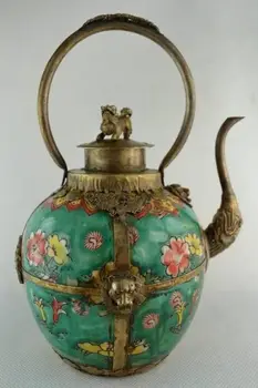 

Chinese Handwork Painting Flower Porcelain Tea Pot