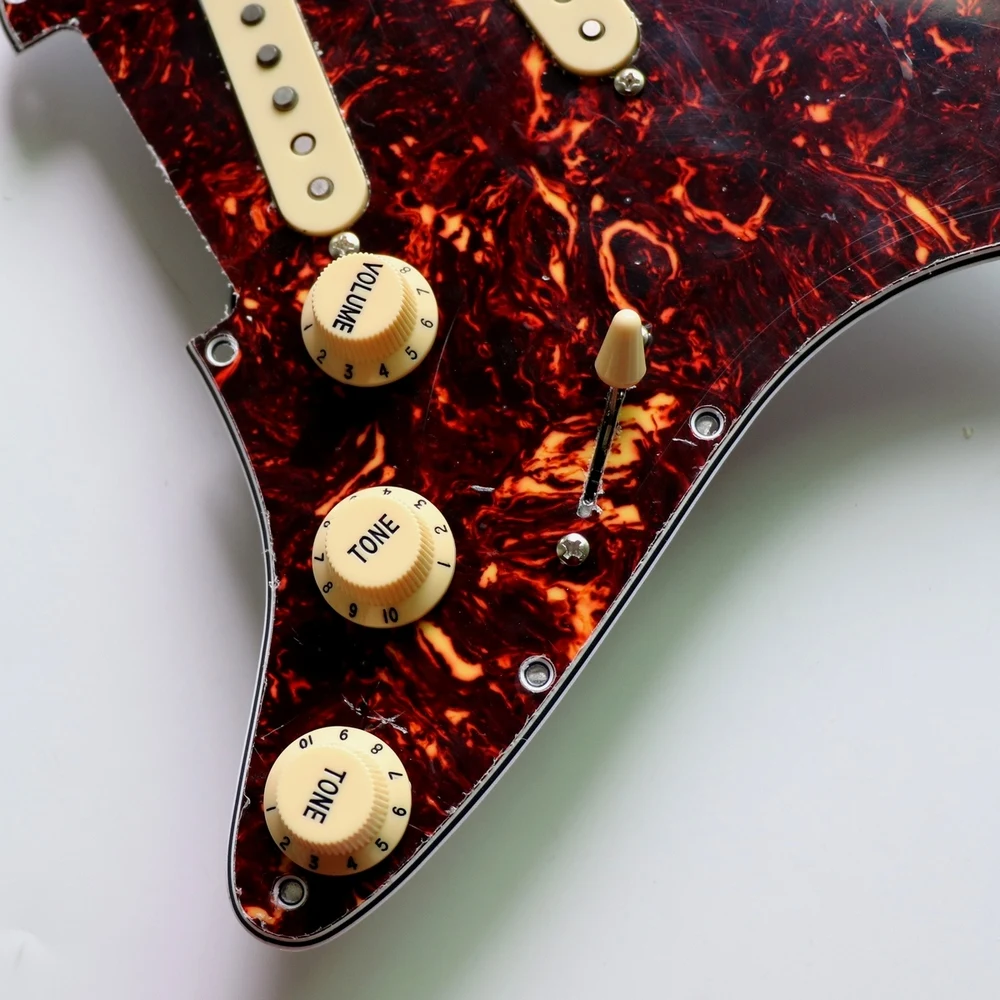 Donlis собранная черепаха ST гитара накладка Проводная с 60-х винтажными Alnico 5 звукоснимателей аксессуары для гитары ra