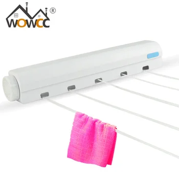 

Wall Mounted Hanger Retractable Indoor Clothes Hanger Drying Rack Towel Rack Automatic Telescopic Clothesline Clothes Dryer