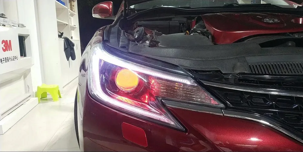 RGB DRL дневная ходовая фара для Toyota Reiz новинка светодиодный двухксеноновый