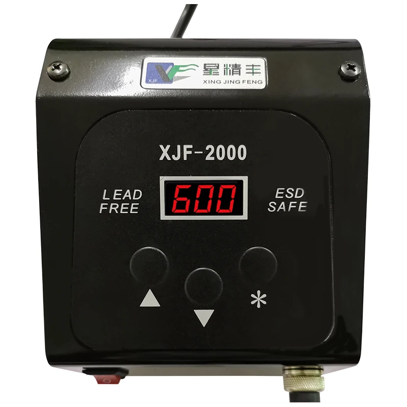XJF2000 90W DC Digital Lead-free Soldering Station High Frequency Eddy Current Temperature Adjustable