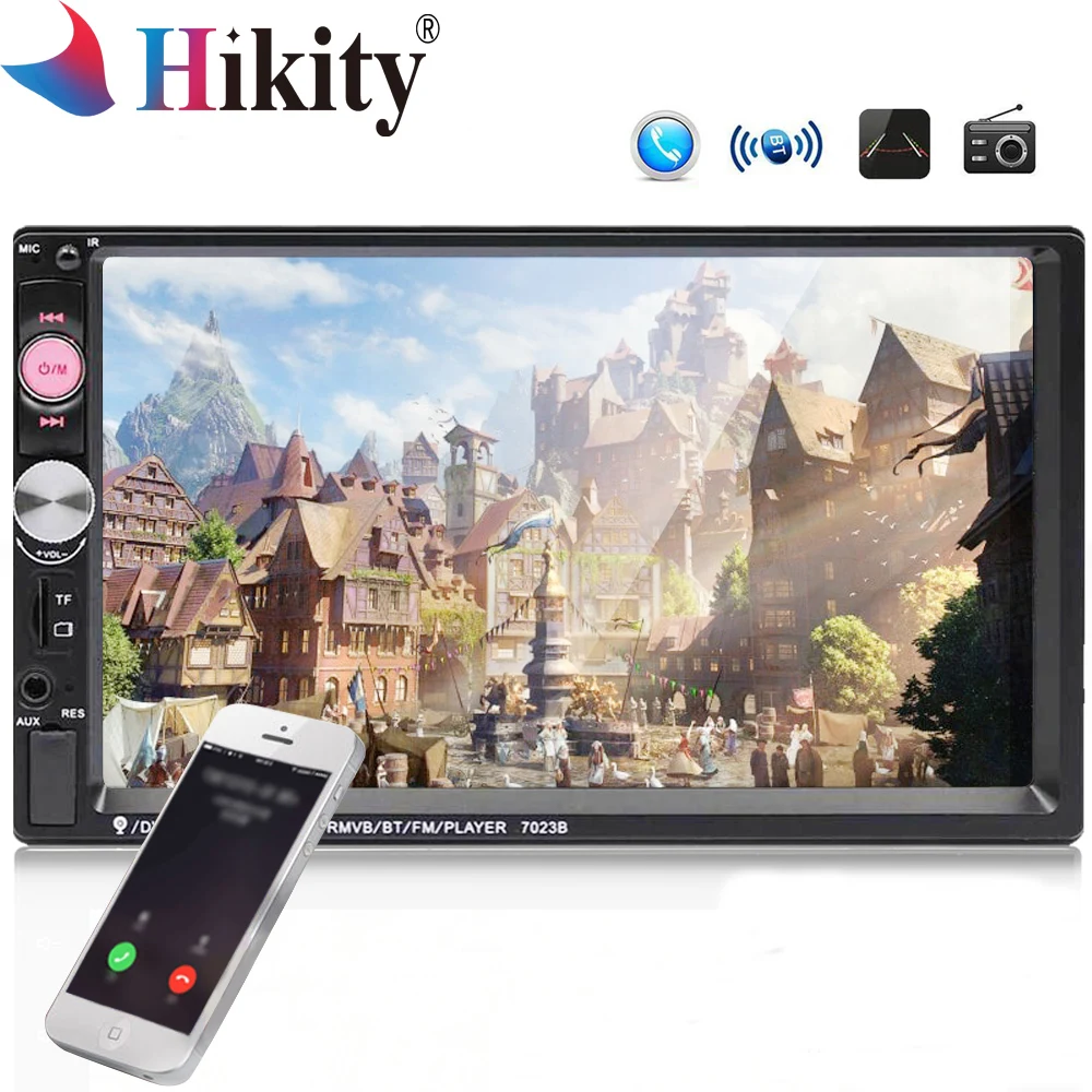 Hikity Universal 7023B Car Multimedia Player Autoradio 2din Stereo 7 Touch Screen Video MP5 Player Auto