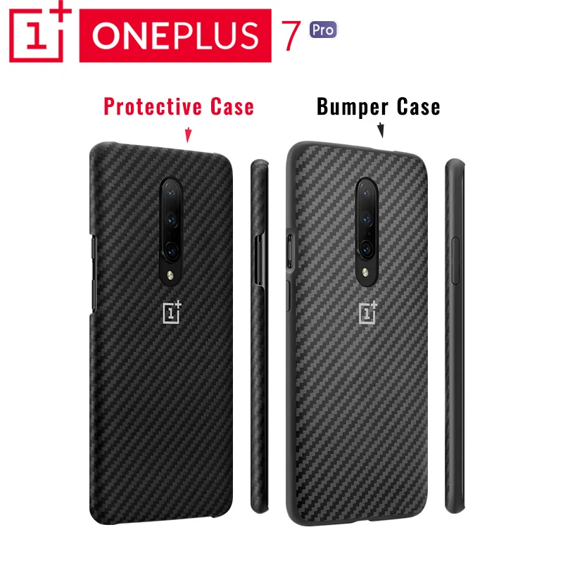 Оригинальный защитный чехол OnePlus 7 Pro карбоновый песчаник идеально подходит