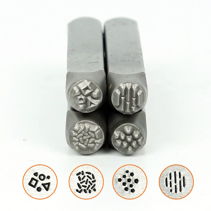 

Sprinkle pattern/shapes/Vertical line Texture design stamp 6MM series,DIY Bracelet/jewelry symbols steel stamp,price for 1pcs