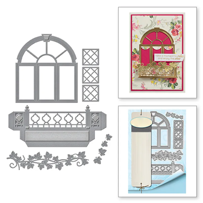 

Frame Craft Dies Window Metal Cutting Dies Scrapbooking for Card Making DIY Embossing Cuts New Craft Element Building