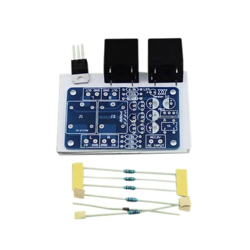 

HFES 1pcs Double relay power amplifier board Speaker Boot delay DC protection