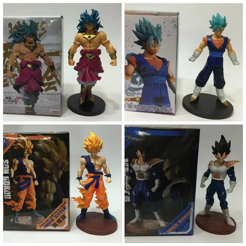 Anime Dragon Ball Z Son Goku Vegeta Broly Vegetto Super Saiyan PVC Figure Collectible Model Toy Gift | Игрушки и хобби