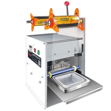 Semi-automatic food bowl sealing machine, plastic packaging take-out packaging, hand-pressed fast food box sealing machine
