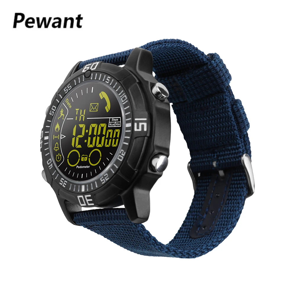 

Newest Pewant Sports Smart Watch 50M Waterproof Outdoor Sport Smartwatch Bluetooth 4.0 Pedometer Call And SMS Reminder For Men