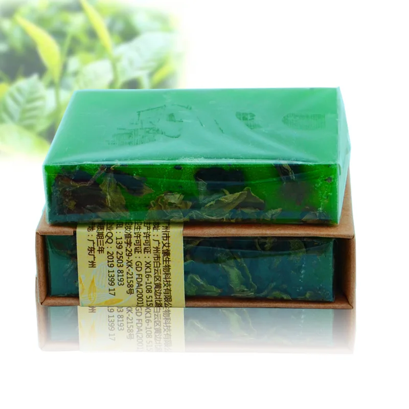 100g الشاي الطبيعي شجرة زيت طبيعي صابون يدوي الصنع علاج حب الشباب صابون مبيض تبديد التجاعيد حمام الصابون عملية الباردة الصابون